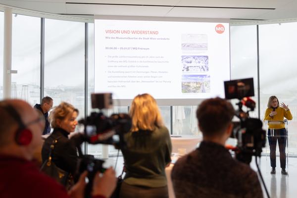 MuseumsQuartier Wien Pressekonferenz: 25 Jahre MQ "Generation MQ" (16.12.2025) Foto: eSeL.at - Lorenz Seidler