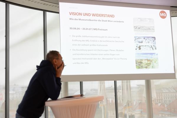 MuseumsQuartier Wien Pressekonferenz: 25 Jahre MQ "Generation MQ" (16.12.2025) Foto: eSeL.at - Lorenz Seidler