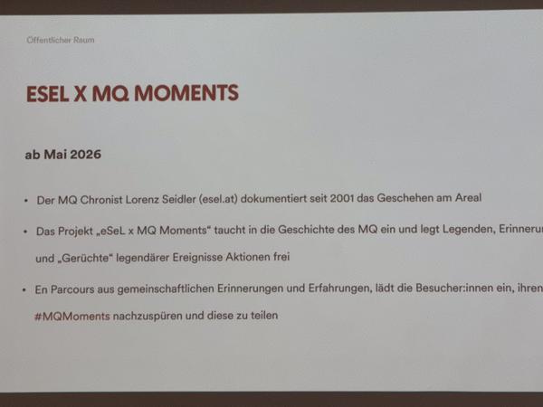 MuseumsQuartier Wien Pressekonferenz: 25 Jahre MQ "Generation MQ" (16.12.2025)