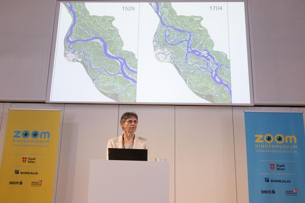 93. Kindervorlesung: Verena Winiwarter "Wiener Donau-Geschichten" (Zoom Kindermuseum, 15.3.2026) Foto: eSeL.at - Lorenz Seidler