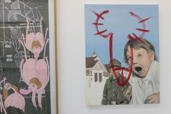 Knoll Galerie: Non Government Art - Erste Jahresschau der Wiener Antisten (09.11.2017 -  20.1.2018) https://esel.at/termin/93418 | Foto: eSeL Foto: eSeL.at - Lorenz Seidler