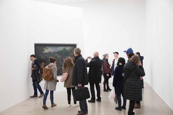 Secession: R. H. Quaytman - An Evening. Chapter 32 (17.11. 2017 – 28.1.2018, Eröffnung) https://www.secession.at/exhibition/rebecca-h-quaytman/ | Foto: eSeL Foto: eSeL.at - Lorenz Seidler