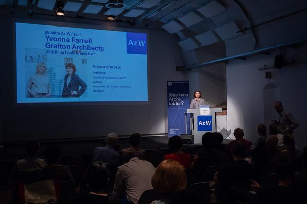 Architekturzentrum Wien: Vortrag Yvonne Farrell (Grafton Architects) — „One thing leads to an­other“ (20.6.2018) https://esel.cc/YvonneFarrell_AzW | Foto: eSeL Foto: eSeL.at - Lorenz Seidler