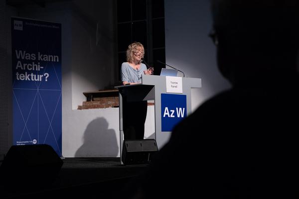 Architekturzentrum Wien: Vortrag Yvonne Farrell (Grafton Architects) — „One thing leads to an­other“ (20.6.2018) https://esel.cc/YvonneFarrell_AzW | Foto: eSeL Foto: eSeL.at - Lorenz Seidler