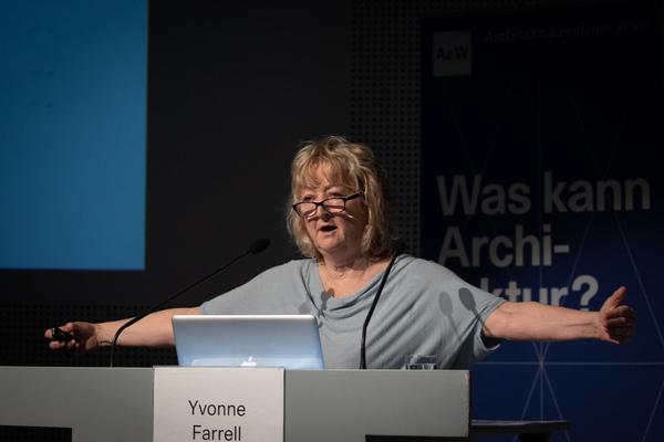 Architekturzentrum Wien: Vortrag Yvonne Farrell (Grafton Architects) — „One thing leads to an­other“ (20.6.2018) https://esel.cc/YvonneFarrell_AzW | Foto: eSeL Foto: eSeL.at - Lorenz Seidler
