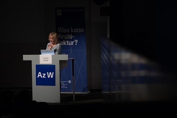 Architekturzentrum Wien: Vortrag Yvonne Farrell (Grafton Architects) — „One thing leads to an­other“ (20.6.2018) https://esel.cc/YvonneFarrell_AzW | Foto: eSeL Foto: eSeL.at - Lorenz Seidler