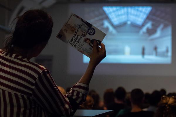 Architekturzentrum Wien: Vortrag Yvonne Farrell (Grafton Architects) — „One thing leads to an­other“ (20.6.2018) https://esel.cc/YvonneFarrell_AzW | Foto: eSeL Foto: eSeL.at - Lorenz Seidler
