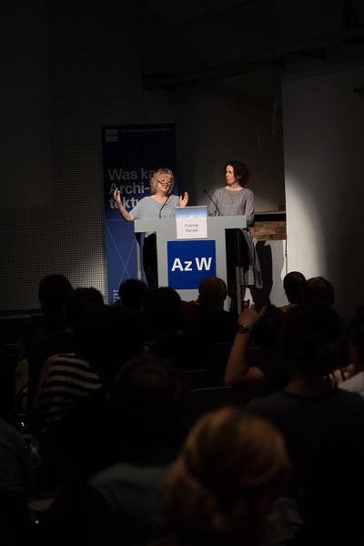 Architekturzentrum Wien: Vortrag Yvonne Farrell (Grafton Architects) — „One thing leads to an­other“ (20.6.2018) https://esel.cc/YvonneFarrell_AzW | Foto: eSeL Foto: eSeL.at - Lorenz Seidler