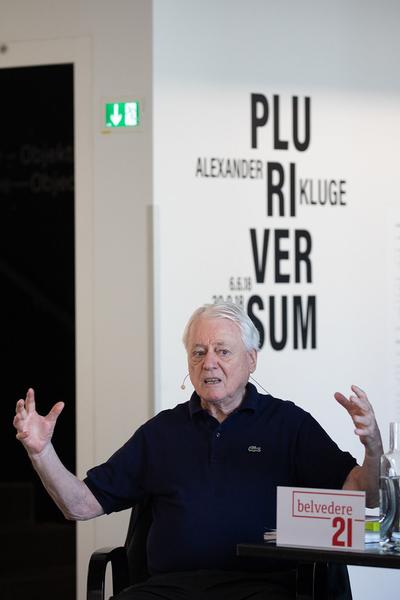 Belvedere 21: Alexander Kluge: Pluriversum (6.6. - 30.9.2018, Pressegespräch) https://esel.at/termin/94339 | Foto: eSeL Foto: eSeL.at - Lorenz Seidler