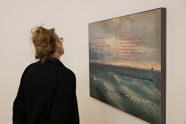 Secession: Elaine Reichek - Now If I Had Been Writing This Story (13.4. – 3.6.2018) https://www.secession.at/exhibition/elaine-reichek | Foto: eSeL Foto: eSeL.at - Lorenz Seidler