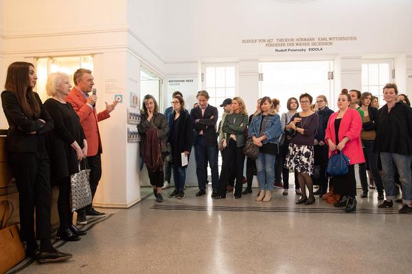 Secession: Eröffnung Bouchra Khalili & Elaine Reichek (12.4.2018) https://www.secession.at/ | Foto: eSeL Foto: eSeL.at - Lorenz Seidler
