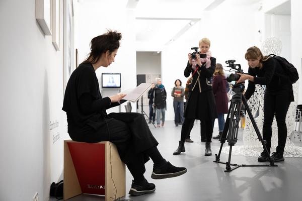 Dom Museum Wien: DOMerstagabend -  an_dacht ] WIEN Literaturprojekt (5.4.2018) http://www.dommuseum.at/de/besuch/?kid=56&a=d | Foto: eSeL Foto: eSeL.at - Lorenz Seidler