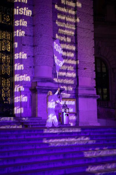 Haus der Geschichte Österreich: Multimediale Performance by Aiko & Starsky - Eröffnung Haus der Geschichte Österreich (10.11.2018) http://hdgoe.at | Foto: eSeL Foto: eSeL.at - Lorenz Seidler