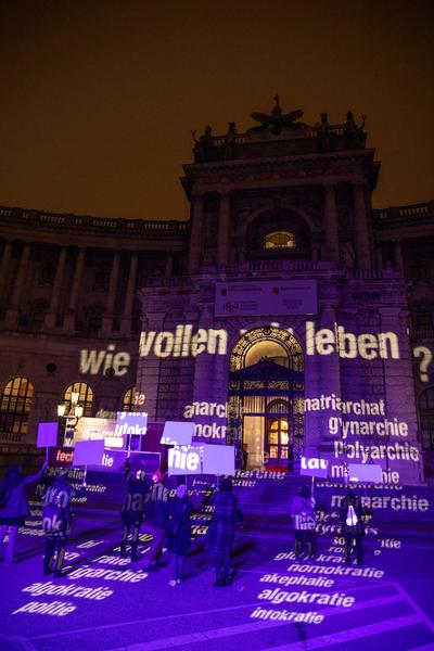 Haus der Geschichte Österreich: Multimediale Performance by Aiko & Starsky - Eröffnung Haus der Geschichte Österreich (10.11.2018) http://hdgoe.at | Foto: eSeL Foto: eSeL.at - Lorenz Seidler