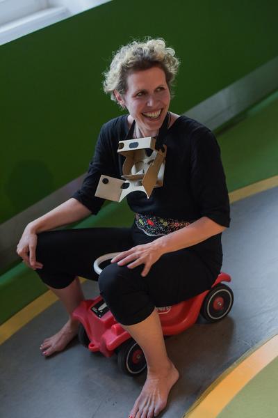 Technisches Museum Wien: eSeL - SuperSensorKart @ Love Me Sensor. Un/Tragbare Technologien (30.5.2018) https://www.technischesmuseum.at/event/love-me-sensor-abendveranstaltungen | Foto: eSeL - Joanna Pianka Foto: eSeL.at - Joanna Pianka