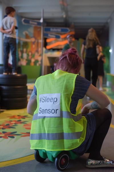 Technisches Museum Wien: eSeL - SuperSensorKart @ Love Me Sensor. Un/Tragbare Technologien (30.5.2018) https://www.technischesmuseum.at/event/love-me-sensor-abendveranstaltungen | Foto: eSeL - Joanna Pianka Foto: eSeL.at - Joanna Pianka