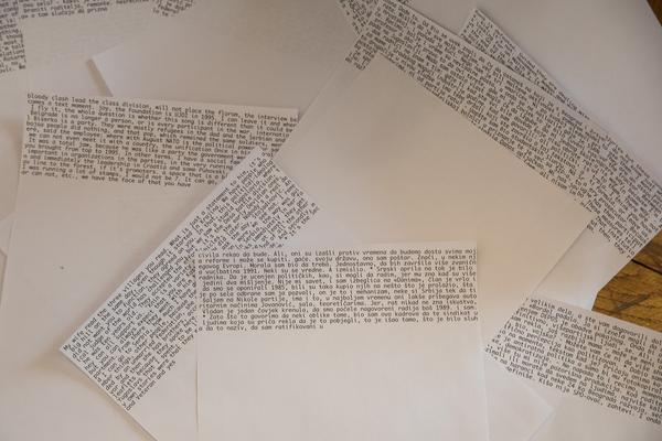 Volkskundemuseum: Testimony - Truth or Politics. Formen der Erinnerung an die Jugoslawien-Kriege (Setting Up-Gespräch) https://www.volkskundemuseum.at/testimony | Foto: eSeL Foto: eSeL.at - Lorenz Seidler