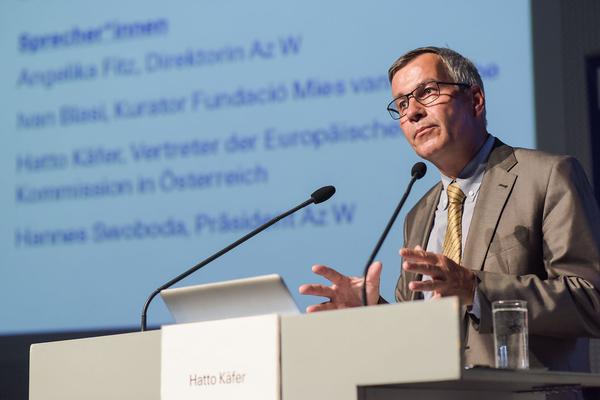 Architekturzentrum Wien: Europas beste Bauten. Mies van der Rohe Award 2017 (23.08. –  22.10.2018, Eröffnung) https://www.azw.at/de/termin/europas-beste-bauten | Foto: eSeL Foto: Joanna Pianka