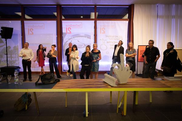 Belvedere 21: Gemeinsame Wagnisse - Reinventing Utopian Thinking: Was Utopie ist. Elektro-philosophische Odyssee (21.9.2018) https://esel.me/termin/98246 | Foto: eSeL Foto: eSeL.at - Lorenz Seidler