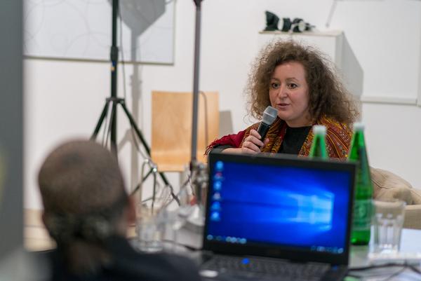 Gespräche zur Kunst im öffentlichen Raum: Nil Yalter (Kunst im öffentlichen Raum Niederösterreich im Kunstraum Niederösterreich, 15.11.2018) http://www.kunstraum.net/de/ausstellungen/gespraech-mit-nil-yalter | Foto: eSeL
