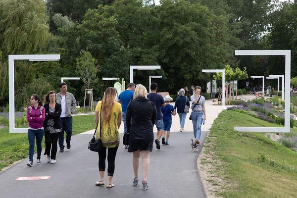 Green Art Tulln - Gartenkunstwerke im öffentlichen Raum (Mai - September 2018) https://www.tulln.at/green-art/green-art-erleben/gartenkunstwerke/ Foto: eSeL.at - Lorenz Seidler