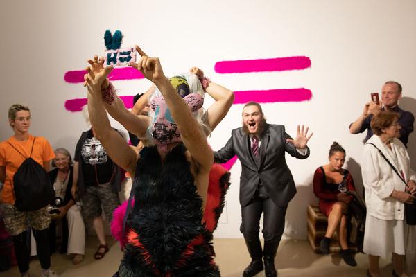 Kunstraum Niederösterreich: Otto Krause &  Milan Loviška - H13 performance "Furrious"  (6.9.2018) http://www.kunstraum.net/de/ausstellungen/61-h13-2018-otto-krause-und-milan-loviska | Foto: eSeL Foto: eSeL.at - Lorenz Seidler