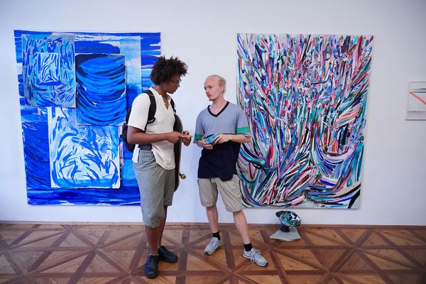 Ins Freie Festival: Eröffnung Veronika Dirnhofer „Wir alle hoffen auf dieses Meer und dieses Land“ & „FreundInnen reisen gemeinsam“ (22.6. – 7.7.2018, Galerie 3) http://www.galerie3.com/archiv/ins-freie-2018/ | Foto: Johannes Puch Foto: Puch Johannes