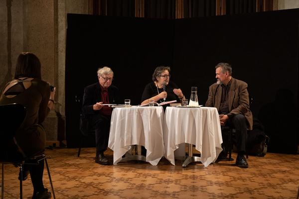 Gemäldegalerie @ Theatermuseum: Maxim Kantor im Gespräch mit Eva Blimlinger und Wolfgang Kos (21.11.2018) https://2018.viennaartweek.at/de/program/talk-maxim-kantor-eva-blimlinger-und-wolfgang-kos | Foto: eSeL Foto: eSeL.at - Lorenz Seidler