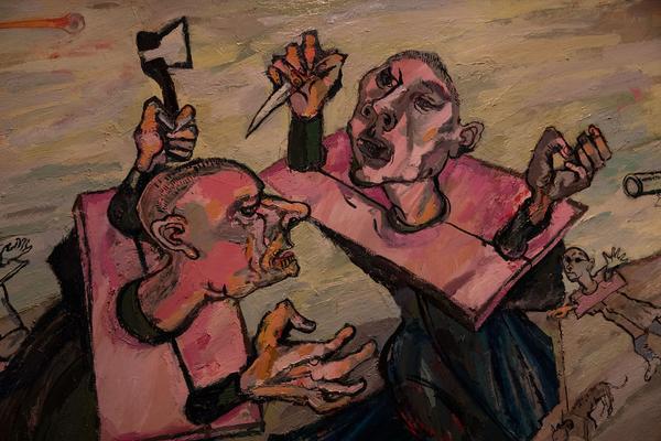 Gemäldegalerie @ Theatermuseum: Maxim Kantor im Gespräch mit Eva Blimlinger und Wolfgang Kos (21.11.2018) https://2018.viennaartweek.at/de/program/talk-maxim-kantor-eva-blimlinger-und-wolfgang-kos | Foto: eSeL Foto: eSeL.at - Lorenz Seidler