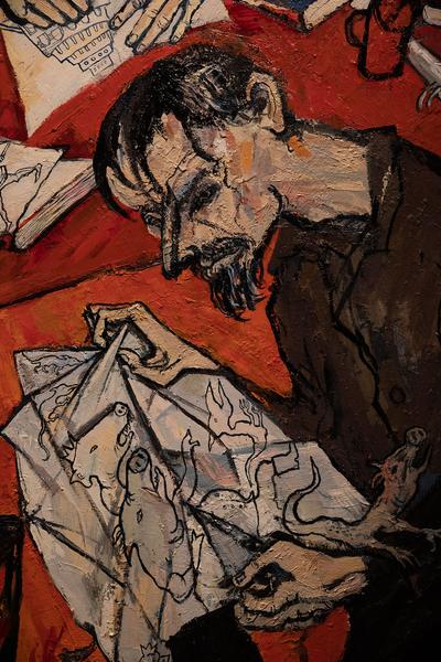 Gemäldegalerie @ Theatermuseum: Maxim Kantor im Gespräch mit Eva Blimlinger und Wolfgang Kos (21.11.2018) https://2018.viennaartweek.at/de/program/talk-maxim-kantor-eva-blimlinger-und-wolfgang-kos | Foto: eSeL Foto: eSeL.at - Lorenz Seidler