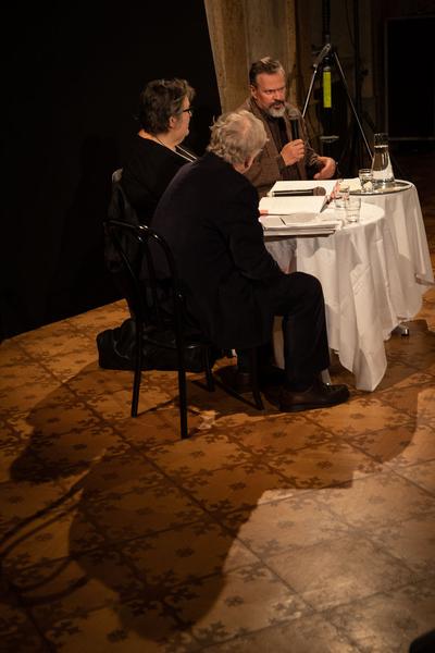 Gemäldegalerie @ Theatermuseum: Maxim Kantor im Gespräch mit Eva Blimlinger und Wolfgang Kos (21.11.2018) https://2018.viennaartweek.at/de/program/talk-maxim-kantor-eva-blimlinger-und-wolfgang-kos | Foto: eSeL Foto: eSeL.at - Lorenz Seidler