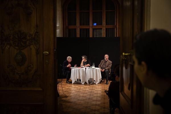Gemäldegalerie @ Theatermuseum: Maxim Kantor im Gespräch mit Eva Blimlinger und Wolfgang Kos (21.11.2018) https://2018.viennaartweek.at/de/program/talk-maxim-kantor-eva-blimlinger-und-wolfgang-kos | Foto: eSeL Foto: eSeL.at - Lorenz Seidler