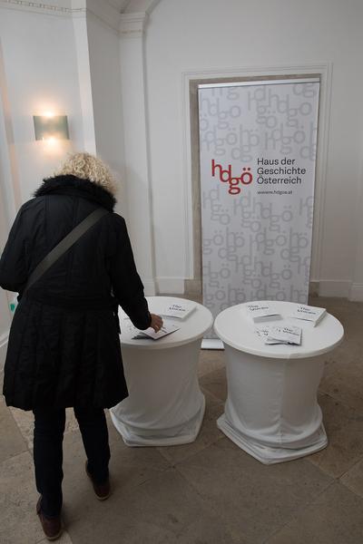 Haus der Geschichte Österreich: Künstlerinnengespräch Susan Philipsz und Kaspar König (12.3.2018, Nationalbibliothek) http://hdgoe.at | Foto: eSeL.at - Lorenz Seidler Foto: eSeL.at - Lorenz Seidler