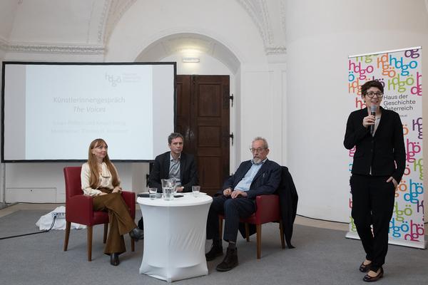 Haus der Geschichte Österreich: Künstlerinnengespräch Susan Philipsz und Kaspar König (12.3.2018, Nationalbibliothek) http://hdgoe.at | Foto: eSeL.at - Lorenz Seidler Foto: eSeL.at - Lorenz Seidler