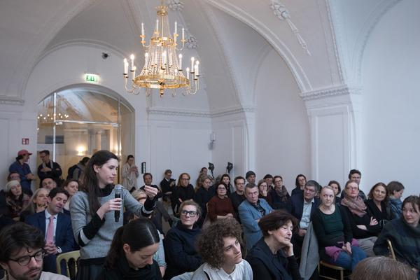 Haus der Geschichte Österreich: Künstlerinnengespräch Susan Philipsz und Kaspar König (12.3.2018, Nationalbibliothek) http://hdgoe.at | Foto: eSeL.at - Lorenz Seidler Foto: eSeL.at - Lorenz Seidler