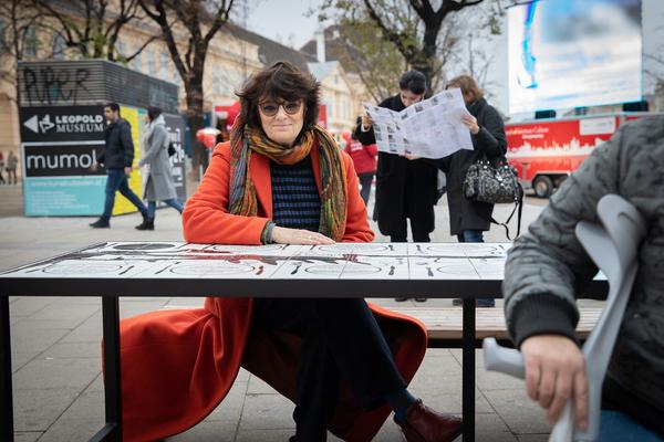KOER: Françoise Schein - "Wiener Bankett der Menschenrechte und ihre HüterInnen" (Mariahilfer Straße / MQ, 24.11.2018) https://esel.cc/KOER_FrancoiseSchein | Foto: eSeL Foto: eSeL.at - Lorenz Seidler