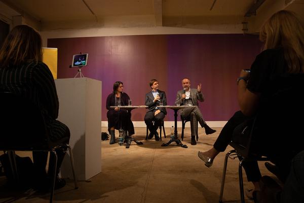 Österr. Gesellschaft für Kulturpolitik: Kulturpolitische Gespräche - Matthias Dusini im Gespräch mit Veronica Kaup-Hasler & Thomas Drozda (13.11.2018) https://esel.cc/kulturpolitik_drozda-kauphasler | Foto: eSeL Foto: eSeL.at - Lorenz Seidler