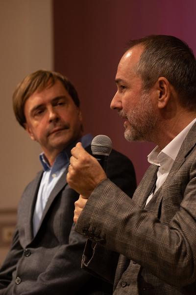Österr. Gesellschaft für Kulturpolitik: Kulturpolitische Gespräche - Matthias Dusini im Gespräch mit Veronica Kaup-Hasler & Thomas Drozda (13.11.2018) https://esel.cc/kulturpolitik_drozda-kauphasler | Foto: eSeL Foto: eSeL.at - Lorenz Seidler
