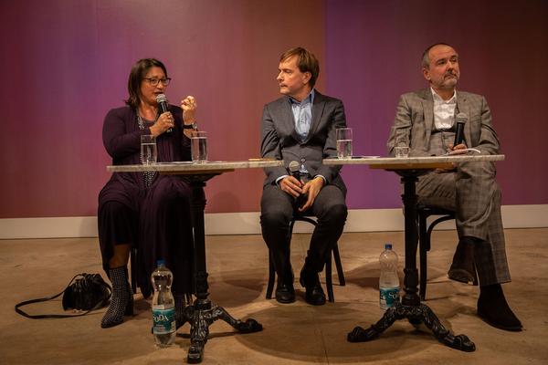 Österr. Gesellschaft für Kulturpolitik: Kulturpolitische Gespräche - Matthias Dusini im Gespräch mit Veronica Kaup-Hasler & Thomas Drozda (13.11.2018) https://esel.cc/kulturpolitik_drozda-kauphasler | Foto: eSeL Foto: eSeL.at - Lorenz Seidler