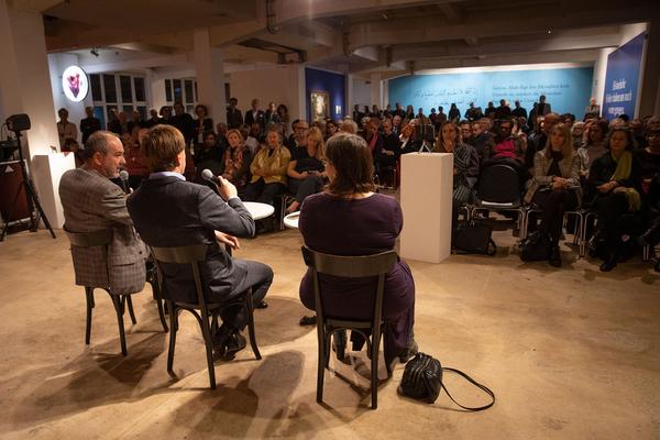 Österr. Gesellschaft für Kulturpolitik: Kulturpolitische Gespräche - Matthias Dusini im Gespräch mit Veronica Kaup-Hasler & Thomas Drozda (13.11.2018) https://esel.cc/kulturpolitik_drozda-kauphasler | Foto: eSeL Foto: eSeL.at - Lorenz Seidler