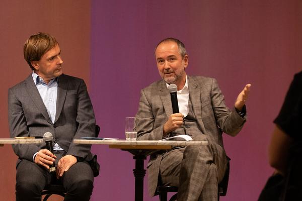Österr. Gesellschaft für Kulturpolitik: Kulturpolitische Gespräche - Matthias Dusini im Gespräch mit Veronica Kaup-Hasler & Thomas Drozda (13.11.2018) https://esel.cc/kulturpolitik_drozda-kauphasler | Foto: eSeL Foto: eSeL.at - Lorenz Seidler