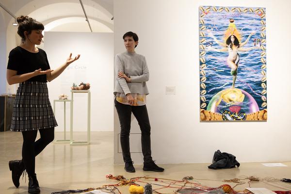 Kunstraum Niederösterreich: Magic Gathering - Kuratorinnenführung (13.4.2018) http://www.kunstraum.net/de/ausstellungen/54-magic-gathering | Foto: eSeL Foto: eSeL.at - Lorenz Seidler