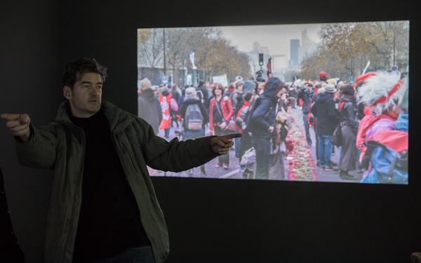 Kunst Haus Wien / Garage: Oliver Ressler. How to Occupy a Shipwreck (25.01.-02.04.2018) https://esel.at/termin/94331 | Foto: eSeL Foto: eSeL.at - Lorenz Seidler