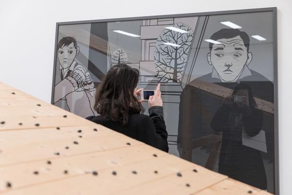 mumok: Optik Schröder II.  Werke aus der Sammlung Alexander Schröder (3.2. - 27.5.2018, Pressekonferenz) https://www.mumok.at/de/events/optik-schroeder-ii | Foto: eSeL Foto: eSeL.at - Lorenz Seidler
