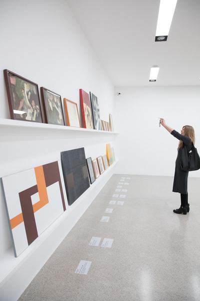 mumok: Optik Schröder II.  Werke aus der Sammlung Alexander Schröder (3.2. - 27.5.2018, Pressekonferenz) https://www.mumok.at/de/events/optik-schroeder-ii | Foto: eSeL Foto: eSeL.at - Lorenz Seidler