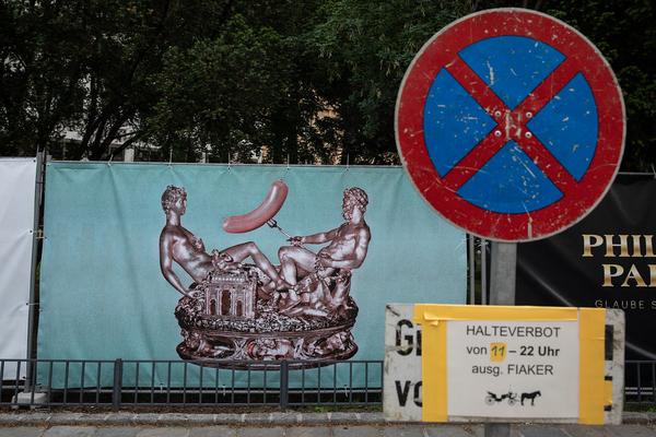 Philipphof Parkside - Glaube Siedlung Hoffnung (17.5. -1.6.2018, Eröffnung) https://www.barbara-ungepflegt.com/arbeiten/philipphof-parkside | Foto: eSeL Foto: eSeL.at - Lorenz Seidler