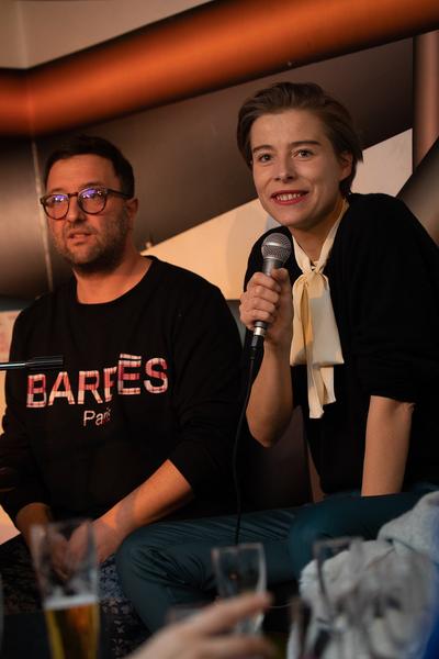 Cafe Korb: Buchpräsentation Salvatore Viviano: „One Work Gallery. The Lost Diary“ (23.11.2018) https://esel.cc/owg_book | Foto: eSeL Foto: eSeL.at - Lorenz Seidler