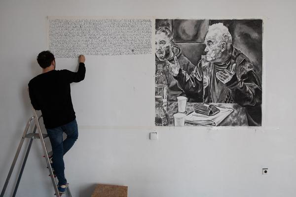 Volkskundemuseum: Testimony - Truth or Politics. Formen der Erinnerung an die Jugoslawien-Kriege (Setting Up-Gespräch) https://www.volkskundemuseum.at/testimony | Foto: eSeL Foto: eSeL.at - Lorenz Seidler