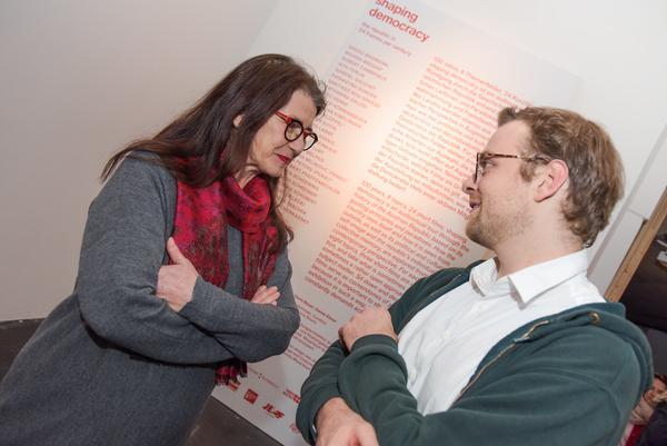 frei_raum Q21: Shaping Democracy - the republic in 24 frames per century (22.03. - 03.06.2018) https://esel.at/termin/95431 |Foto: eSeL - Joanna Pianka Foto: eSeL.at - Joanna Pianka