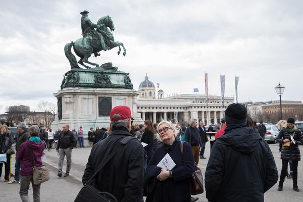 Haus der Geschichte: Susan Philipsz - The Voices (Eröffnung, 12.3.2018, Heldenplatz) Foto: eSeL.at - Lorenz Seidler Foto: eSeL.at - Lorenz Seidler